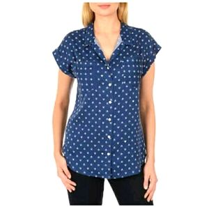 Jachs Girlfriend Shirt Top Blouse Cap Short Sleeve